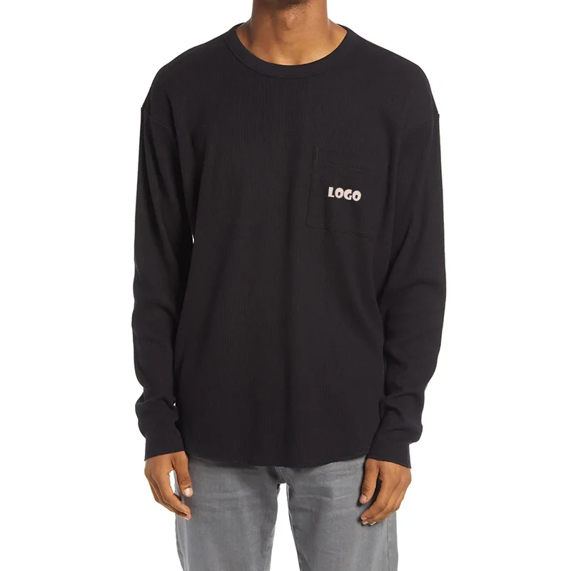 

Mens Fashion Clothes Wholesale Graphic Printing T Shirt Long Sleeve Casual Custom Label T-Shirt