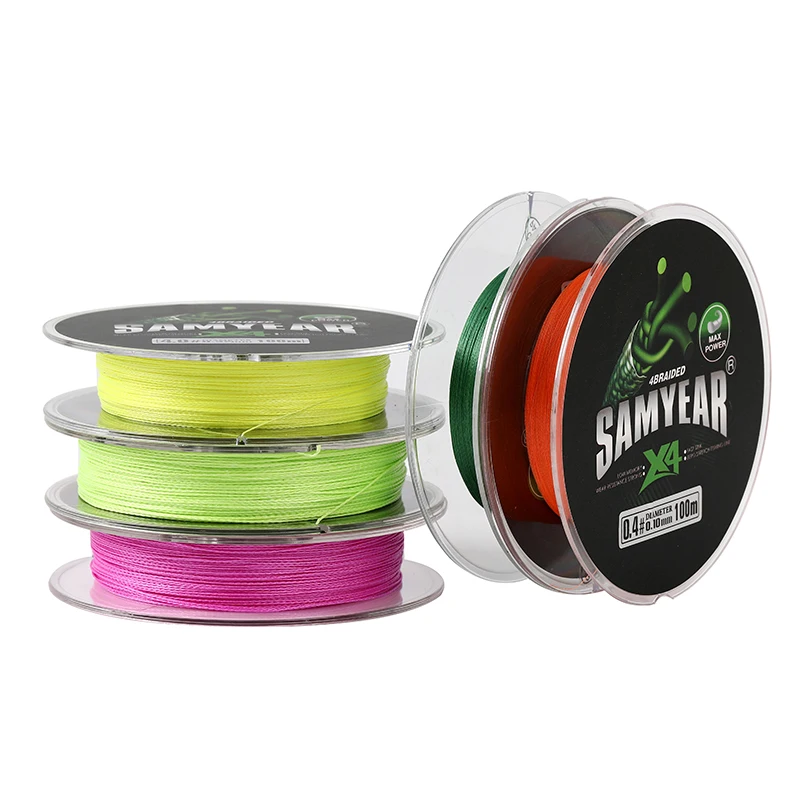 

Janpan material 100M PE Fishing Braid Line 4 Strands SUNBANG, Single color