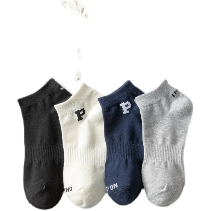 

New Design Solid Color Men's Breathable Ankle Men Summer Soft Boat Socks, Custom color available