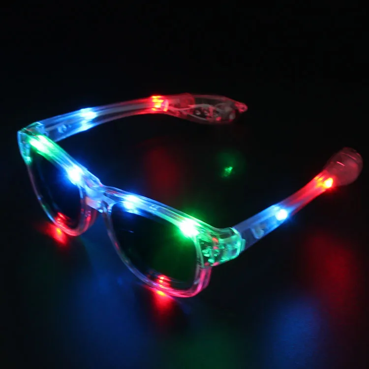 

Disco bar cheer glow props colorful LED festival masquerade factory wholesale party sunglasses women men eyewear sun glasses