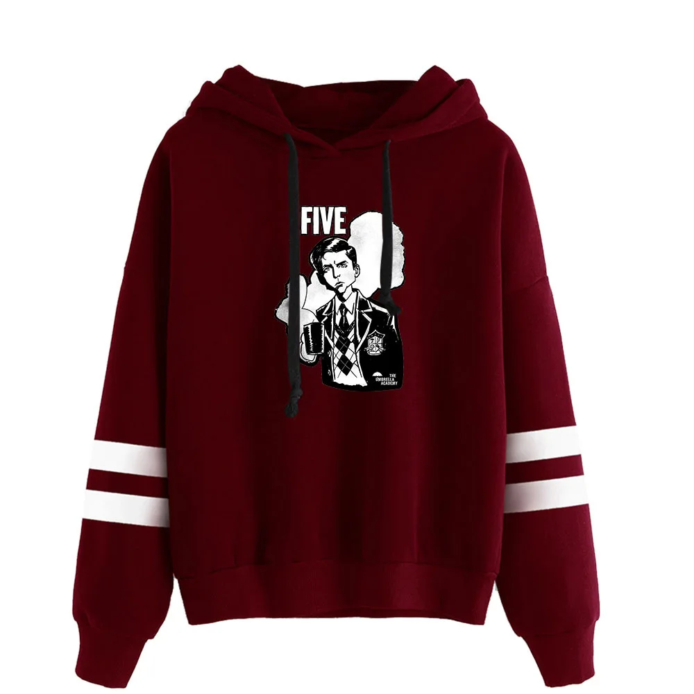 

New Umbrella Academy Peripheral Fashion Bagless Bar Hoodie Women's Men's Sweater Long sleeve, Black
