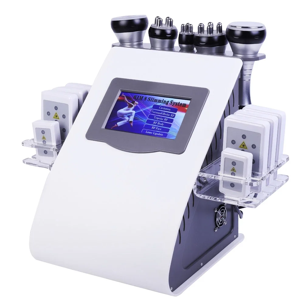 

6 in 1 Vacuum RF Cavitation Slimming Machine Lipo Laser Machine
