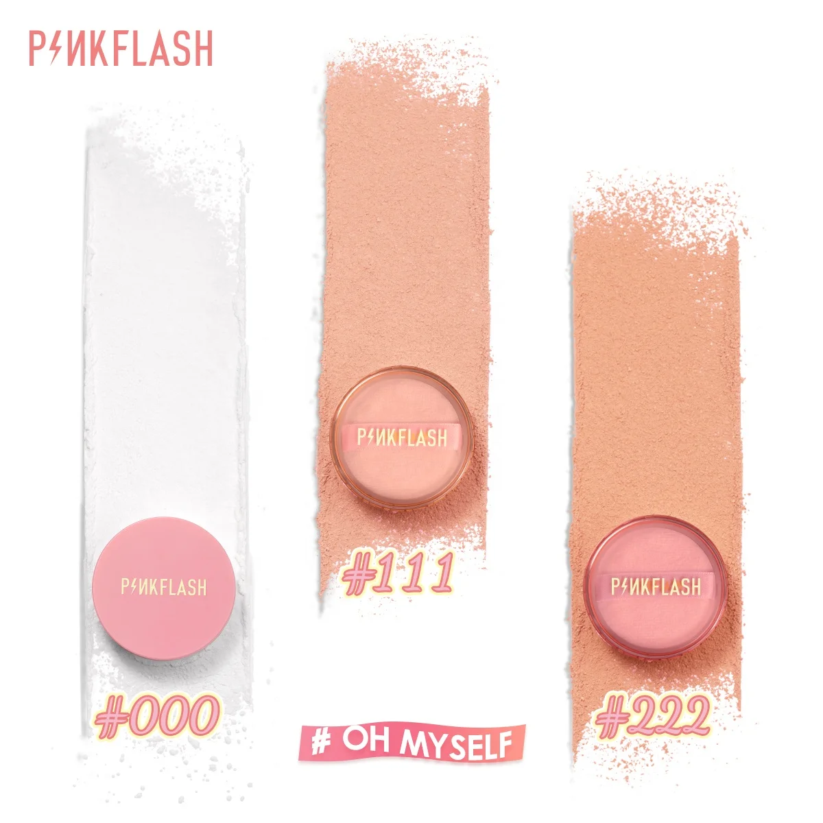 

PINKFLASH Oil Control Loose Setting Powder Finishing Powder Foundation Transparent Powder for Face