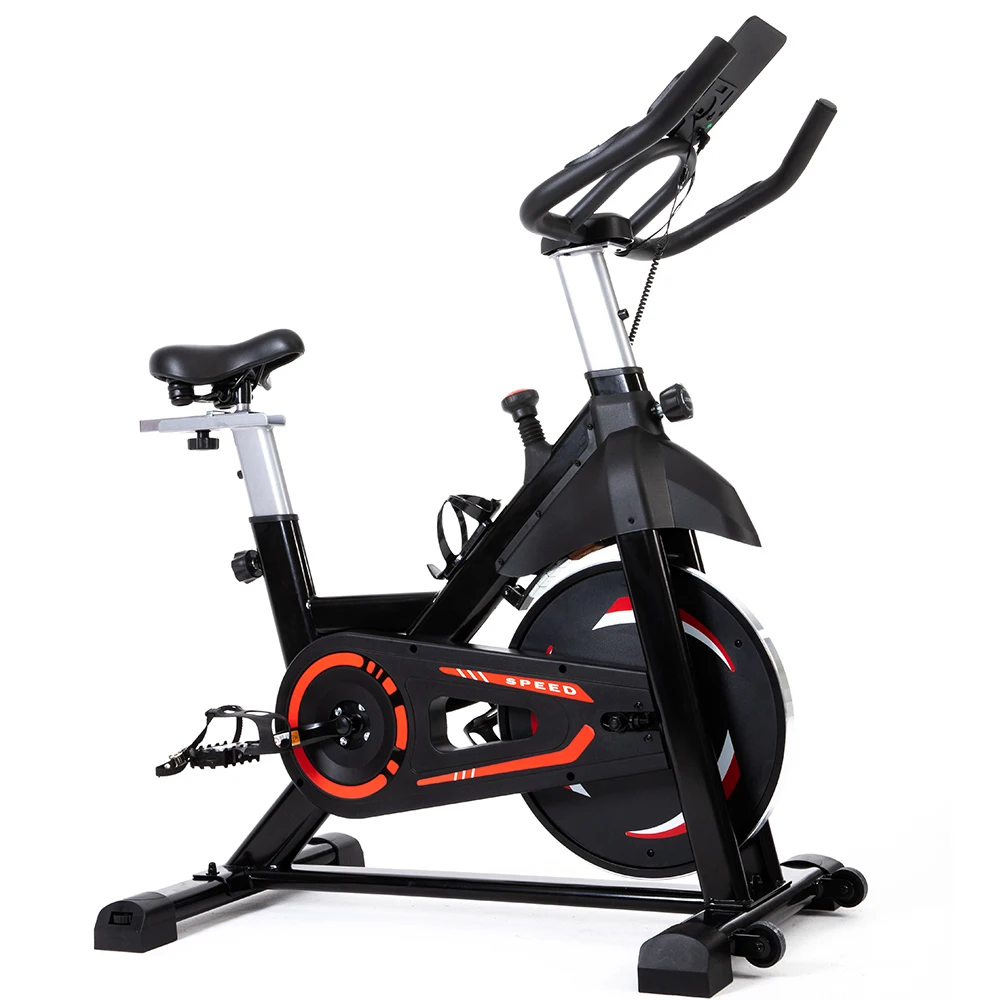 

SD-S81Wholesale price indoor Fitness Magnetic 300 lb Capacity Exercise spinning Bike with Silent Belt Drive, Black, yellow, blue, orange