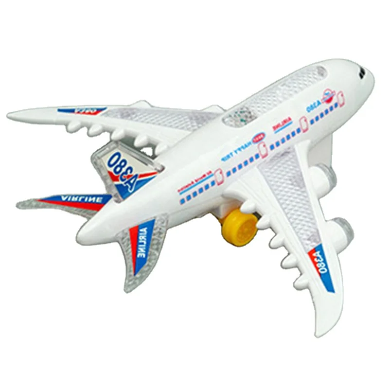 

Customizable toy plane Kids electric model plane airlines with luminous singing W248-19 29cm aircraft electric toy