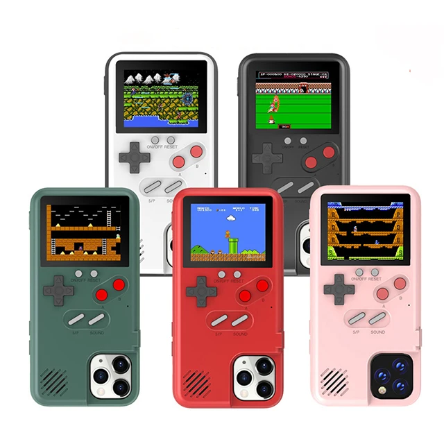 

Universal Color Screen 36 Kinds Classic Game Mobile Phone Gaming Casing Shell Handheld Game Player Phone Case, 5 colors