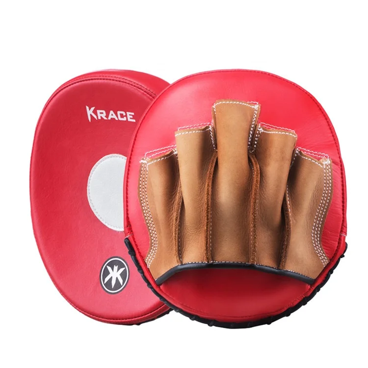 

Factory Hot Sales Leather Training Boxing Focus Mitts High Quality Target Pads, Basic six color or customized