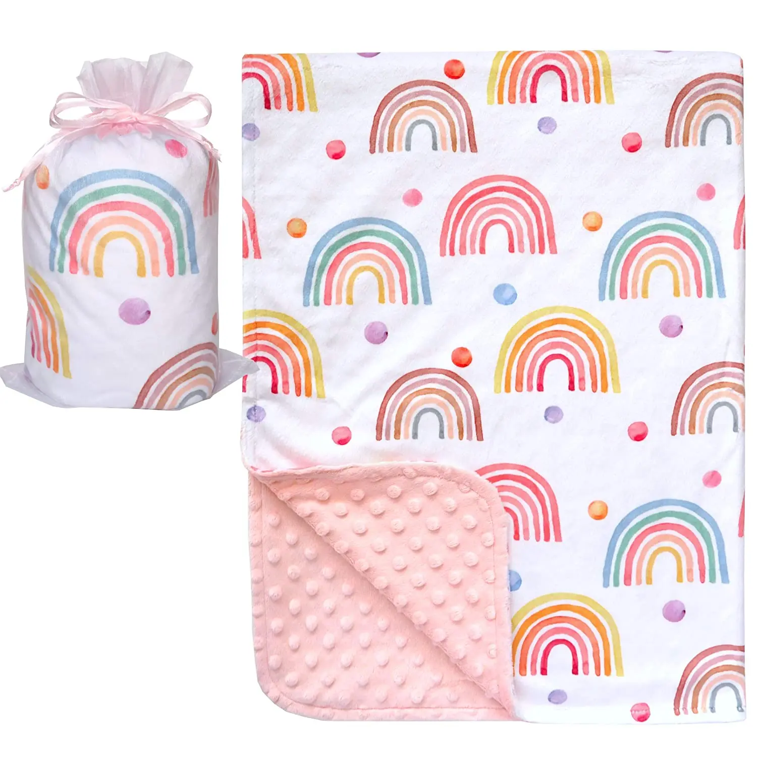 
Custom Catch Personalized silk purple soft blue pink boy girl Baby Blanket for Newborn or Infant Gift with Name 