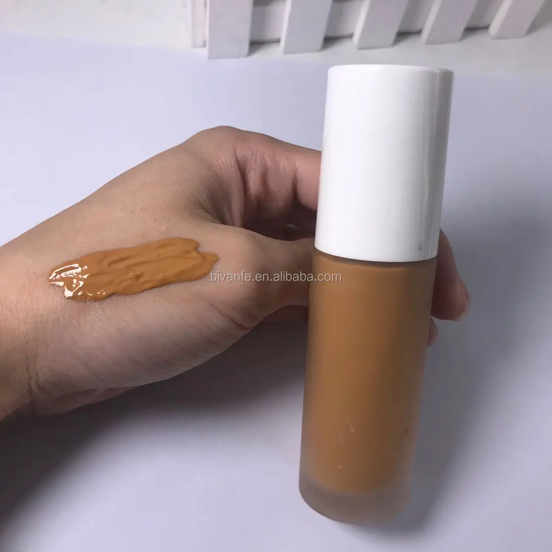 

private label liquid vegan matte full coverage face makeup base waterproof foundation, 9color