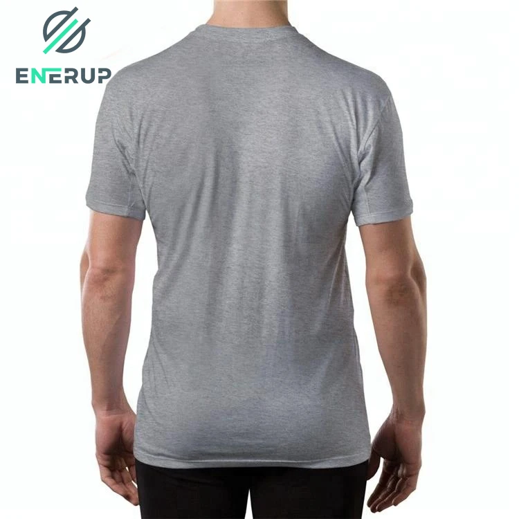 

Enerup Custom Plus Size Shirt Sweat Activated Proof Cotton Men T Shirt Undershirts With Underarm Shields