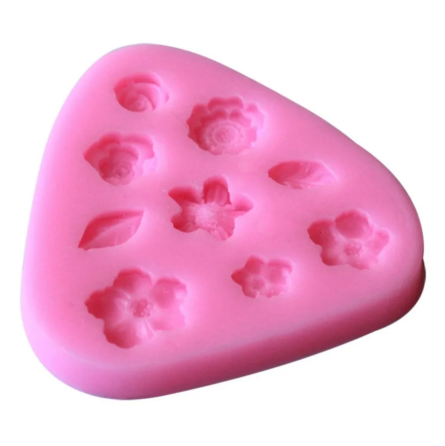 

New Product Silicone Flower Shape Mold Silicone Flower silicone jelly mold, Pink