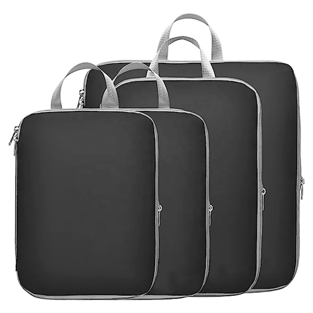 

Portable 5Set/4 Set Compression Packing Cubes for Carry on Suitcase Compression Luggage Packing Compression Bags for Travel