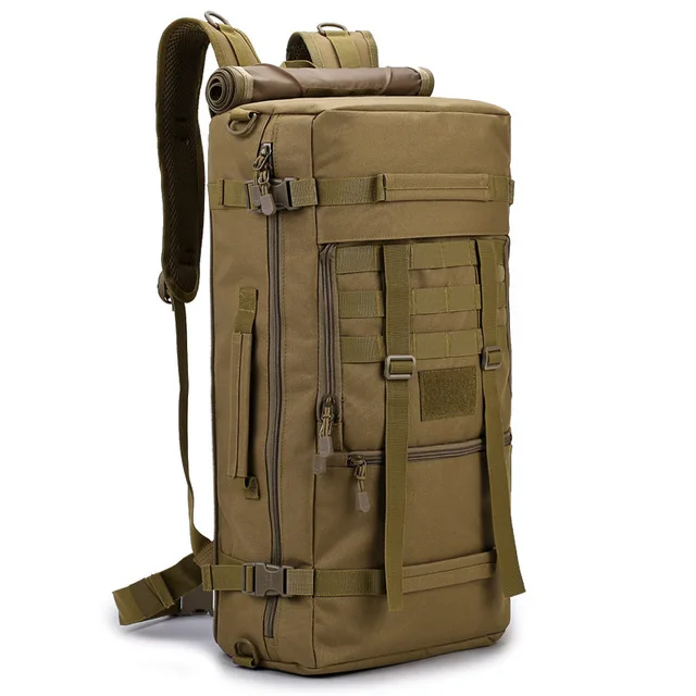 

New style multi-function large capacity heavy duty waterproof nylon military tactical backpack for men hiking, Camouflage/brown/black/custom