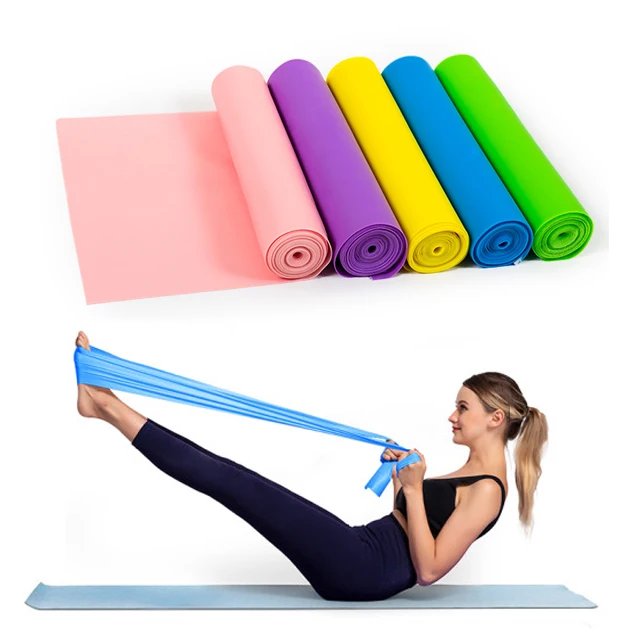 

Resistance Bands Long Stretch Bands for Physical Therapy Yoga Pilates The Gym Workout Professional Latex Elastic Resistance Band, Bright color,as picture