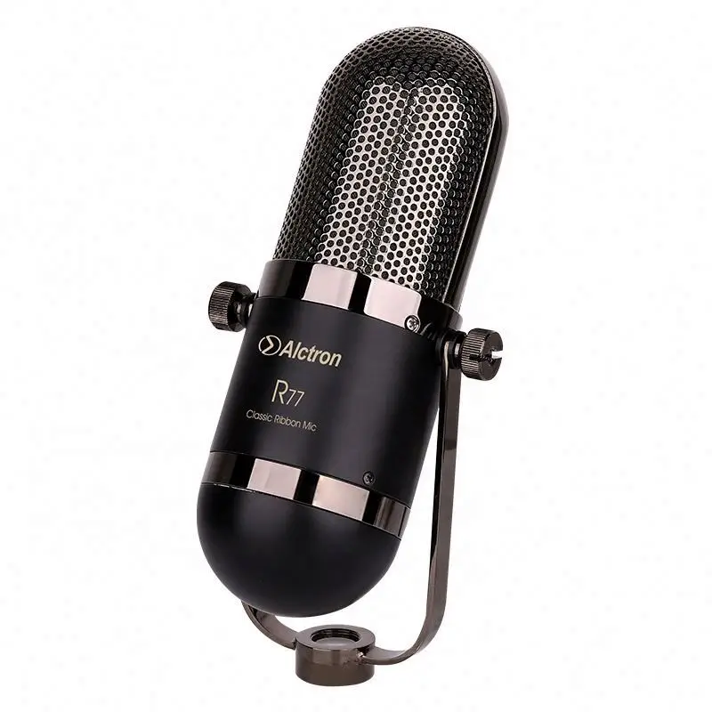 

Alctron R77 Microphone For Youtube Live Performances Dubbing Singing Musical Instrument Condenser Mic Studio Recording, Black