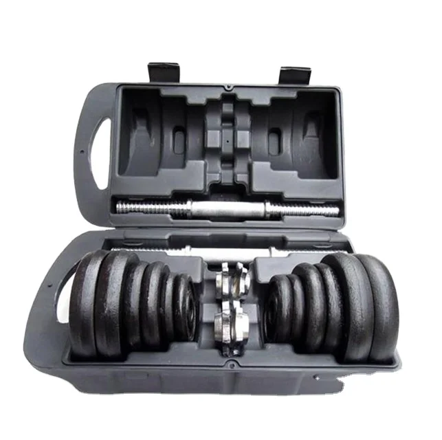 

Hot selling gym high quality cast ir 20kg 30kg fitness equipment adjustable dumbbell sets