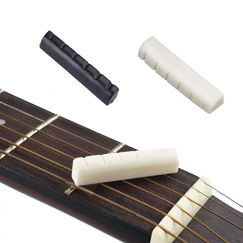 

Cheapest price ABS acoustic Guitar popular Pillow Bridge Electric Wood Guitar Bone Bridge String saddle upper and lower nut