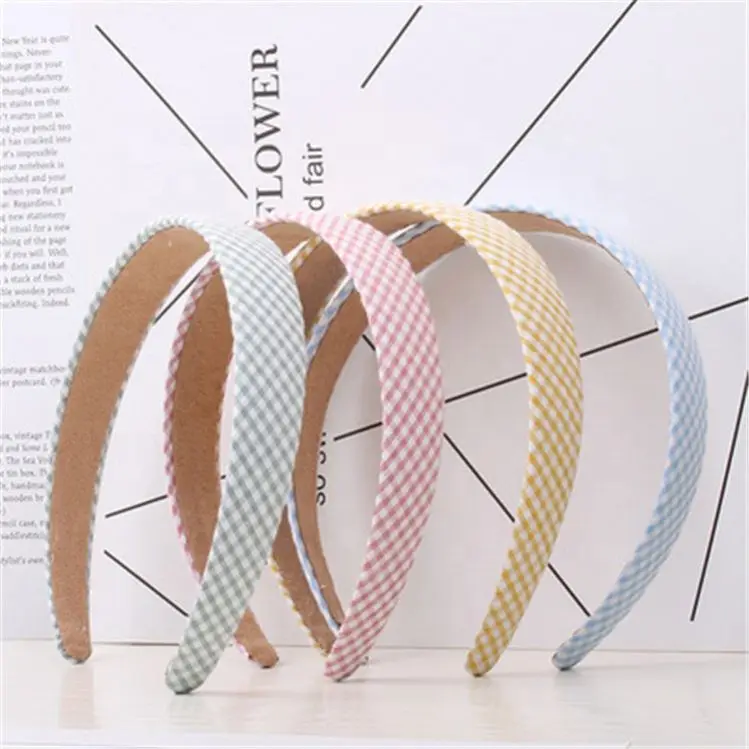 

Striped Printed Fabric Headband Simple Solid Color Flower Headband Jewelry Fashionable Women's Headband, Picture