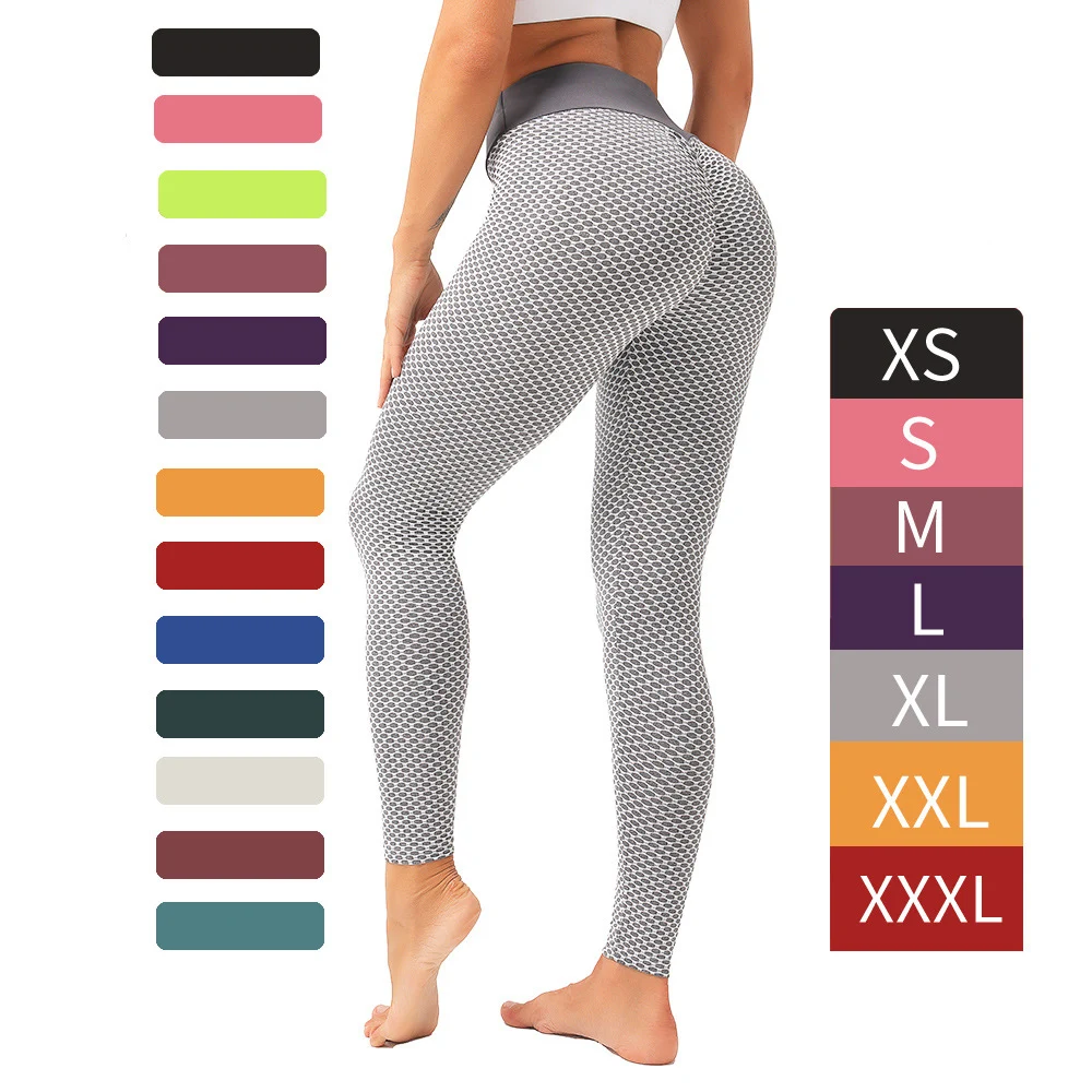 

2021 Hot Sale Womens High Waist Fitness Mesh Yoga Pants Yoga Leggings with Side Pockets, Customized colors