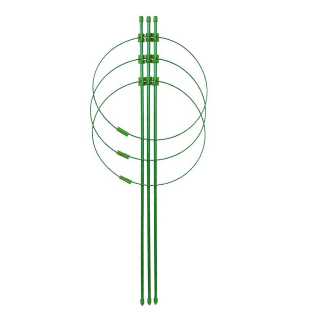 

Climbing Plant Support Cage Garden Trellis Flowers Stand Rings Tomato Support Durable Adjustable Climbing Vine Rack Cage