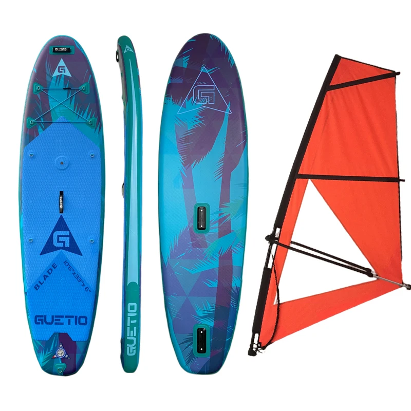 

Factory High Quality Inflatable SUP Sail Windsurf Sup Wind Paddle Board Windsurfing, Customized color