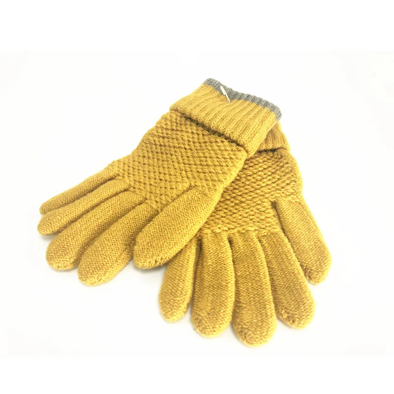
hot selling wholesale designer magic promotion winter acrylic knitted gloves 