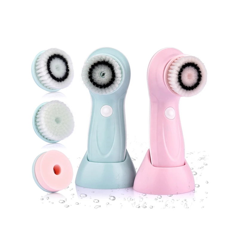 

Luxury 3 in 1 Spin Waterproof Rotate Face Brush Massager Rechargeable Manual Facial Brush Cleanser