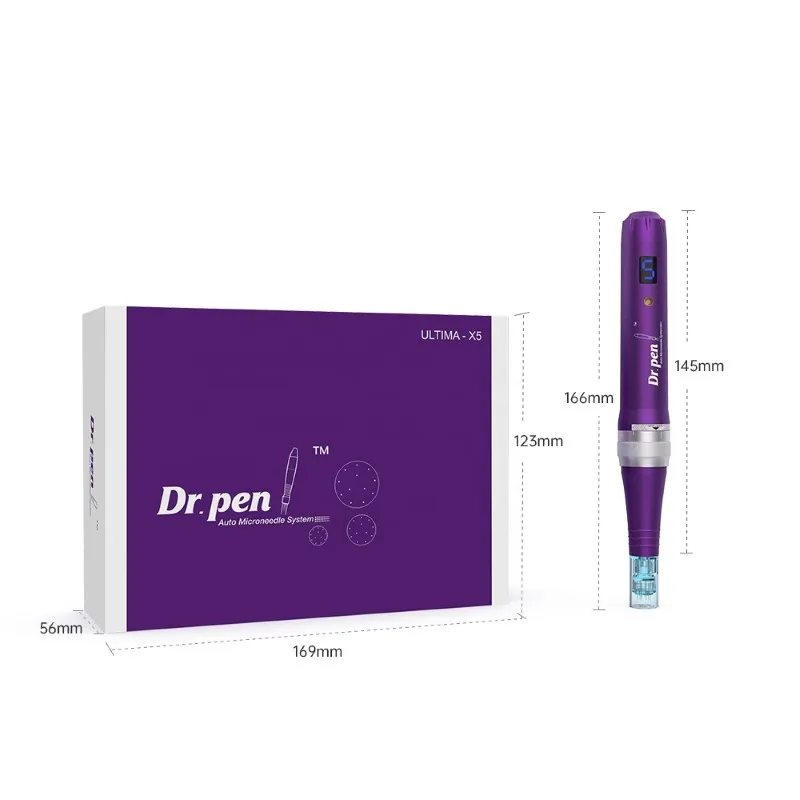 

Professional Newest Launched Derma Pen Dr Pen X5 With Digital Display, Blue and silver