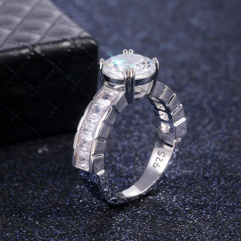 

Cubic Zirconia Finger Rings for women Wedding jewelry silver engagement rings female femme bijoux anel gift