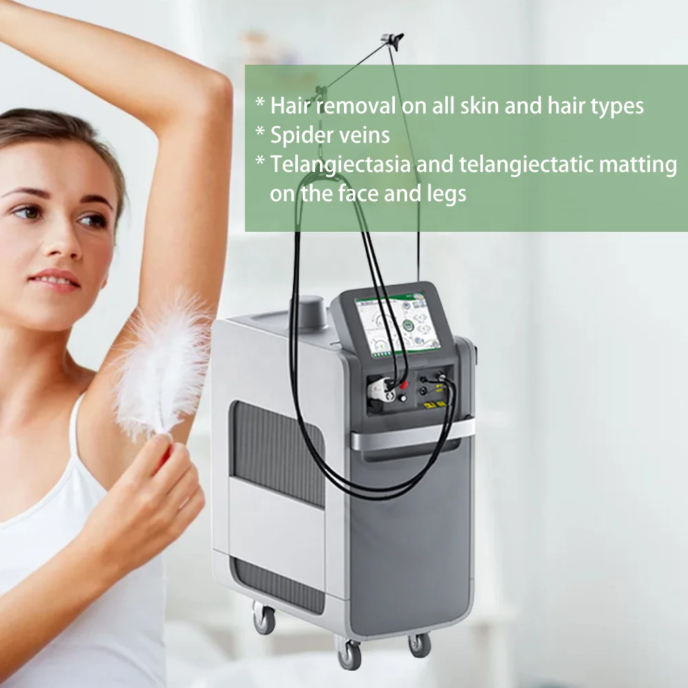 

Long Pulsed Laser 1064nm Alexandrite Laser 755nm Hair Removal Machine