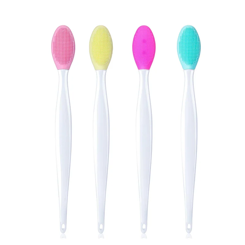 

Wholesale Silicone Exfoliating Lip Brush Double Sided Silicone Lip Scrubber Soft Cleaning Lip Brush