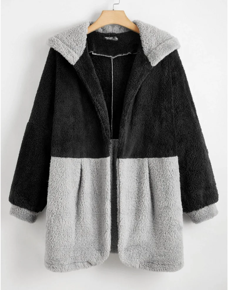

Top Selling Oversized Woman Hoodie Clothes Outwear Ladies Teddy Hooded Coat