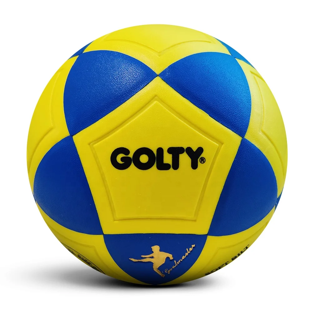 

Bulk Bright Lights Branded Blue And Yellow Size 4 Size 5 Laminated Football Bell Soccer Ball, Customize color