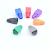 Cat5e Cat6 Ethernet Network PluG RJ45 Crystal Head multicolour sheath protective sleeve RJ45 connector caps sheath
