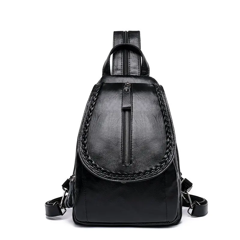 

wholesale 2021 new female Pu shoulder bags Korean version fashionable large-capacity Mommy backpacks, 2colors