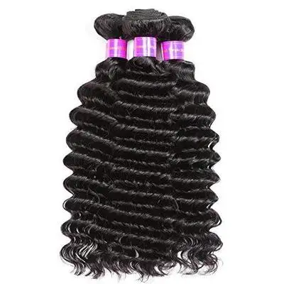 

8-28 inch Wholesale Price Deep Wave Hair Natural Color Virgin Human Hair Front Lace Wig For Black Women