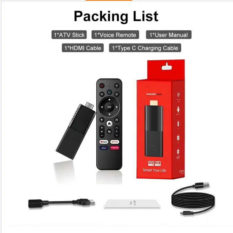 

2023 Newest Q3 Smart Tv stick Android 10 Wifi Media Player android box fire tv stick 4k max streaming device wifi 6 Q3 tv stick