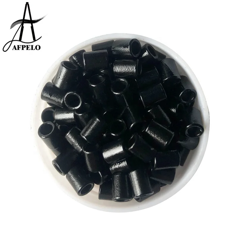 

New Unique Size 4.0*2.7*5.0mm Aluminium Micro Tubes Pipes Hair Rings Hair Extension Tools, #1, #3, #5, #11, #13
