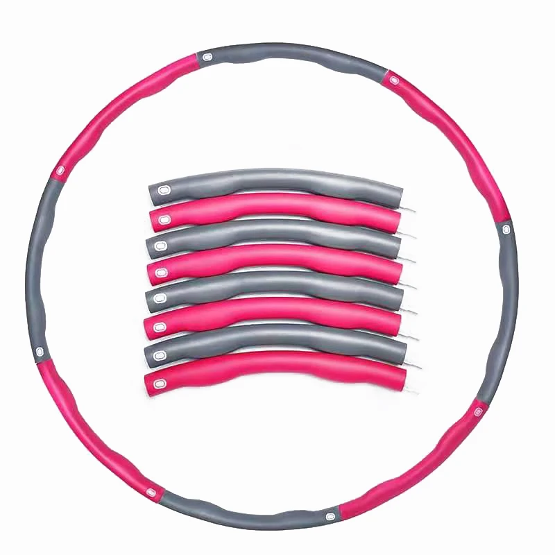 

2021 Lofty weighted Hula Ring 1.2kg plastic stainless steel hula hoops for adults, Green/gray/yellow/blue/red/pink/white