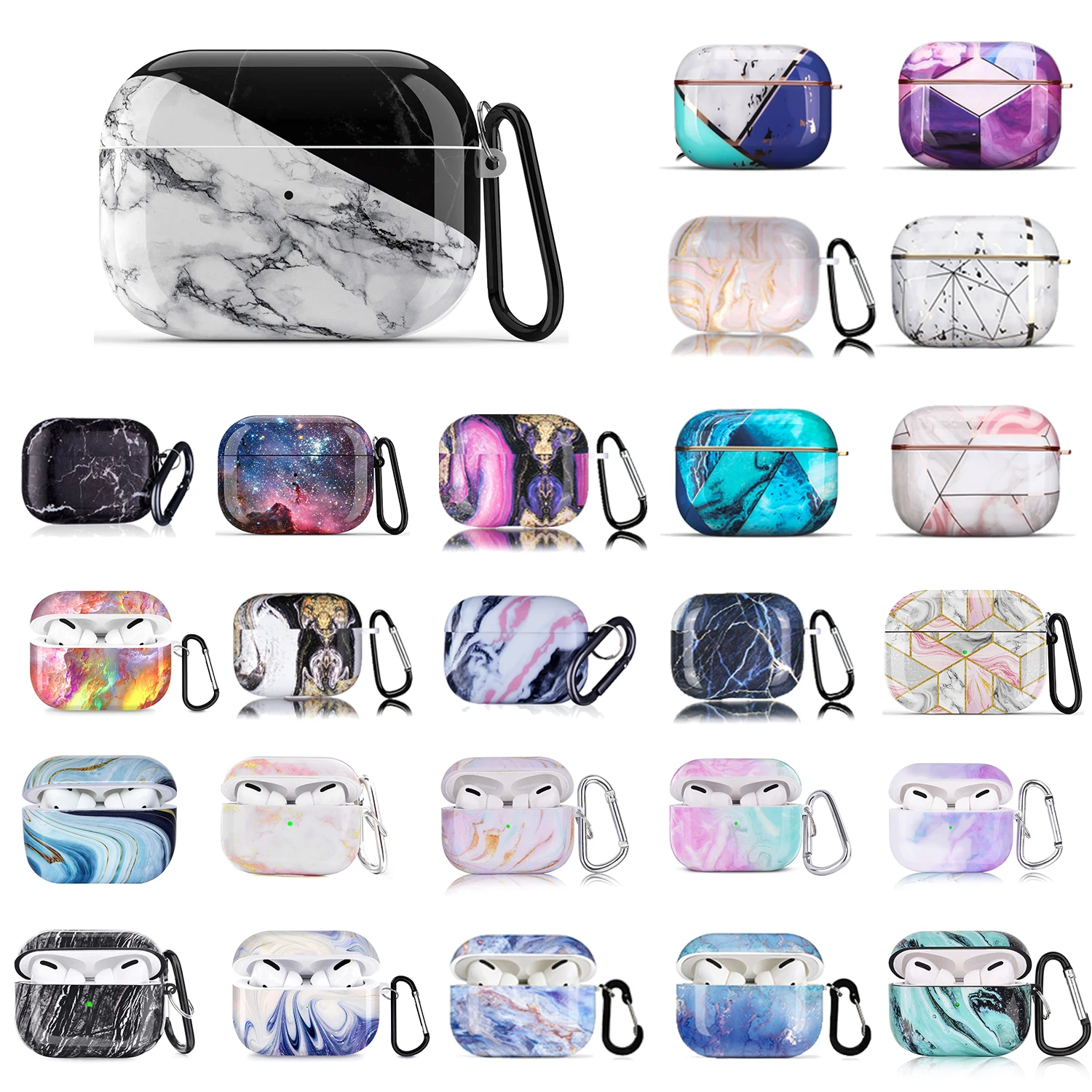 

Low MOQ Earphone Accessories Case For Apple Wholesale Marble Airpod Cases For Airpod Pro/3, Multiple colors