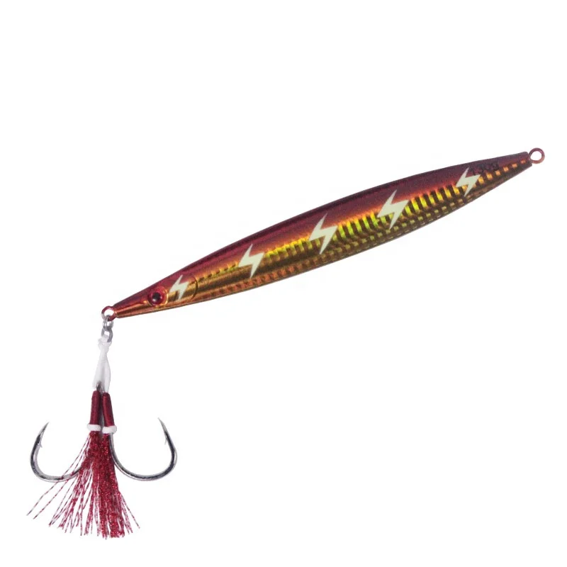 

OEM and on stocks slow rocking iron plate fishing hard lure luminous jig lure metal bait lead fish for cod bait sea fishing, 5 colors
