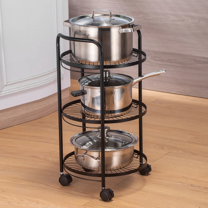 

Metal Iron Steel Black Kitchen Room Makeup Storage Rack Trolley Cart Organizer Holder, See picture