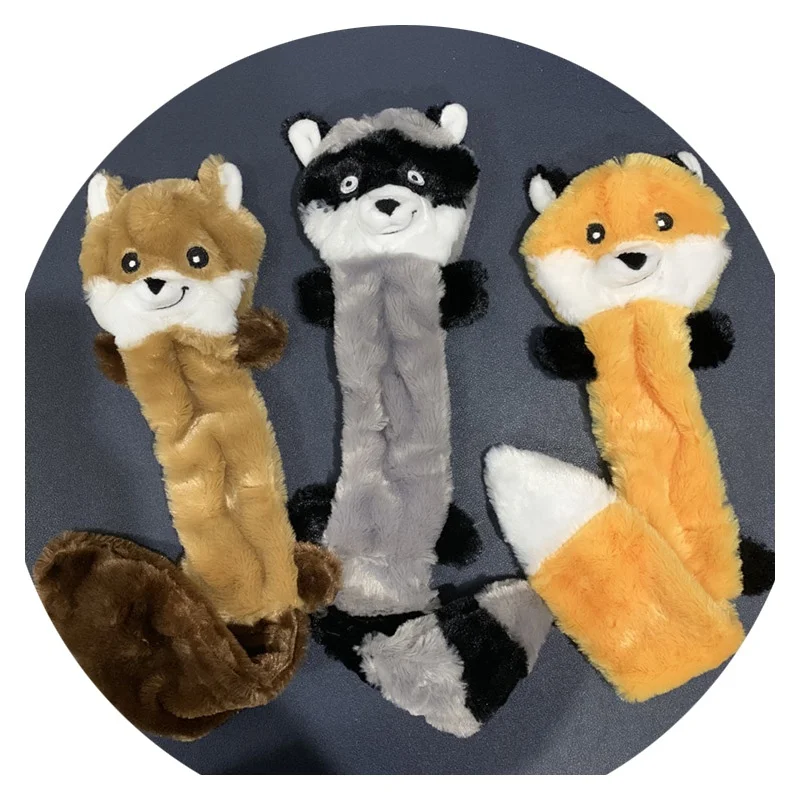 

high quality hot sales pet toys dog plush unsfuffed squeaky faux fur toys, As shown in pictures