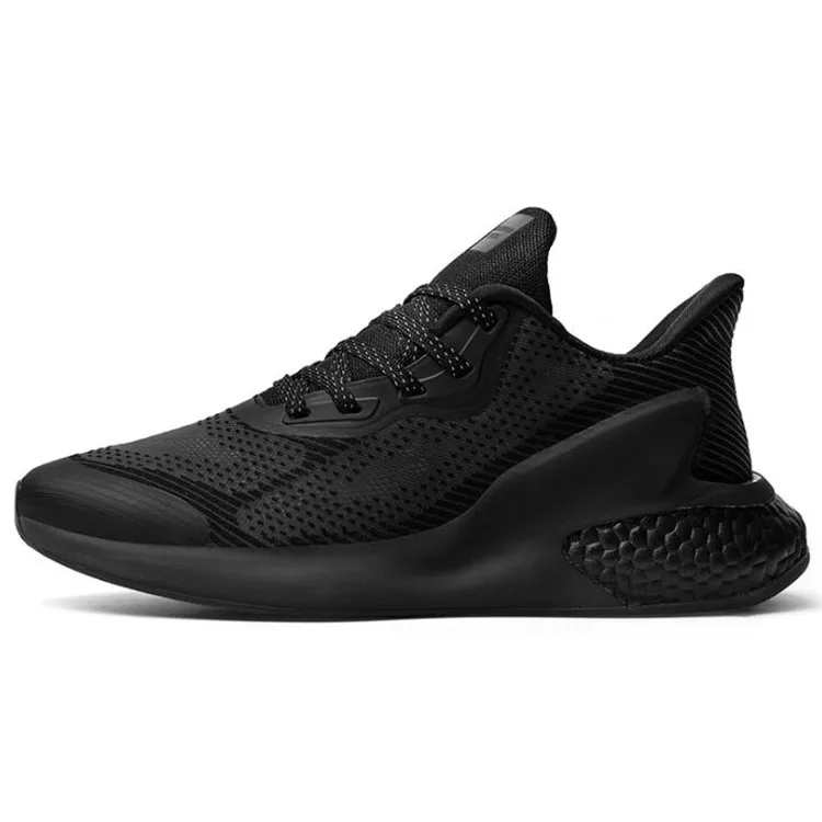 

2020 Air Mesh Breathable Lace Up Athletic Running Mens Sneakers, White, black