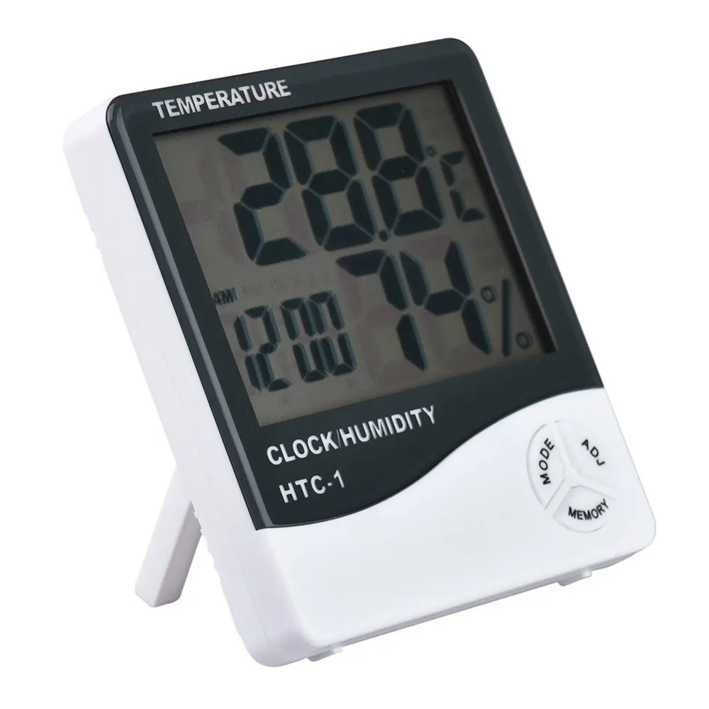 

HTC-1 Digital Thermometer Hygrometer LCD Display Electronic Temperature Humidity Meter Indoor