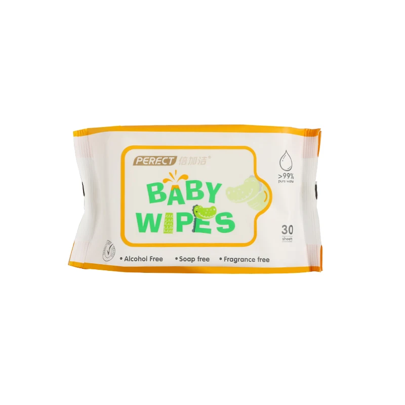 
PERFCT 99% Pure Water Sensitive Sanitizer Wipes Promotional Custom Nonwoven Wholesale Baby Wipes 