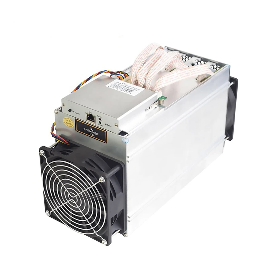 

Bitmain Good Condition Second Hand Antminer L3+ with PC power L3+apw3 PSU Scrypt 800W in Stock