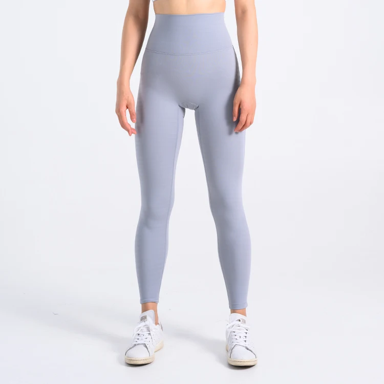 

SY8913 70% nylon printed stripe gym leggings patterned fitness wear seamless no camel toe summer thin custom logo legging