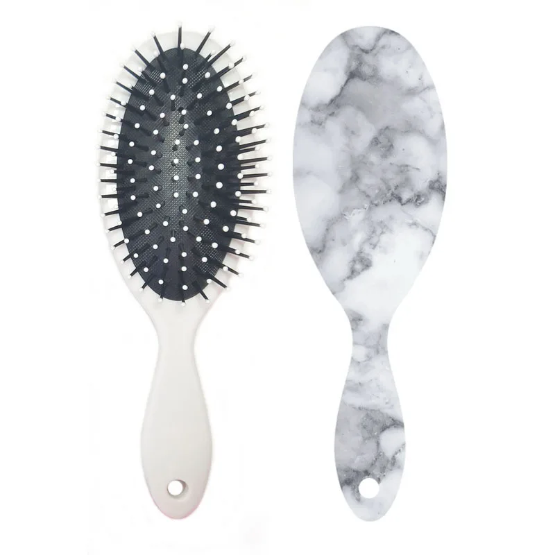 

wholesale in stock private label custom plastic steel glitter wig extension comb hair brush with logo