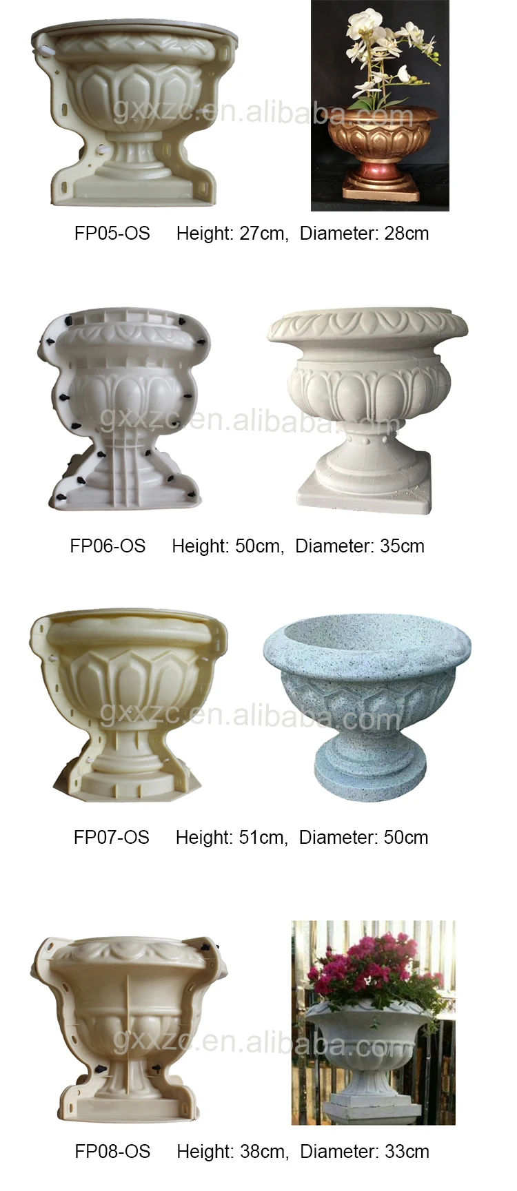 Different Design Garden Concrete Flower Pot Molds Buy Concrete Flower